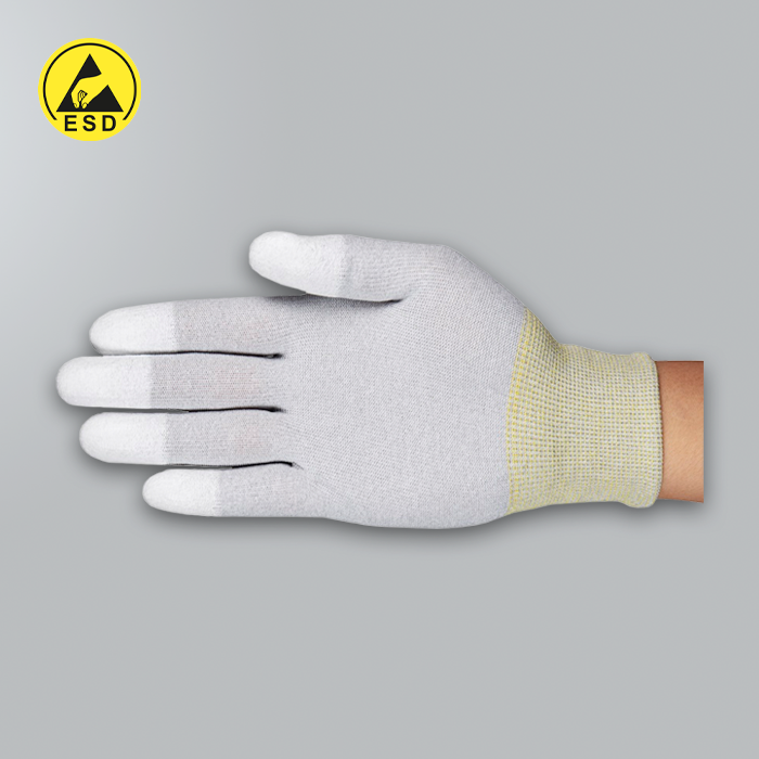 Hyflex fingertip-coated light-duty work gloves ESD - Palm Hyflex fingertip-coated light-duty work gloves ESD - Palm